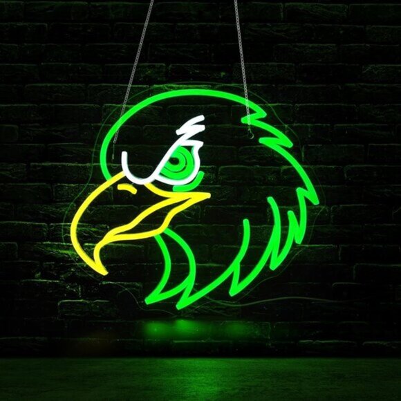 New Eagle Neon Sign – LED Wall Decor Light Up Sign for Room or Office Decor